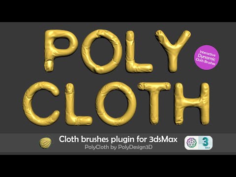 PolyCloth Plugin | Cloth brushes for 3dsMax