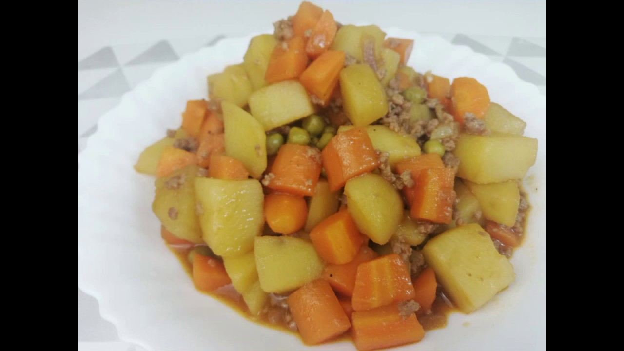 Giniling na baboy (Ground pork with vegetables) by healthy and yummy recipes