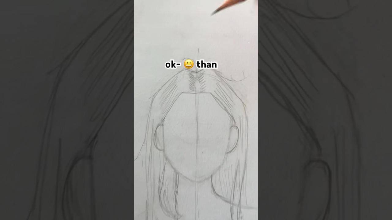 hair tutorial 😋 creds: @joslynn_jones #tutorial #funny #art #drawing #hairtutorial #sketching