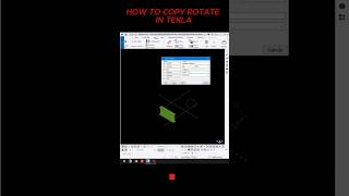 how to copy rotate in tekla #tekla #steel #shorts
