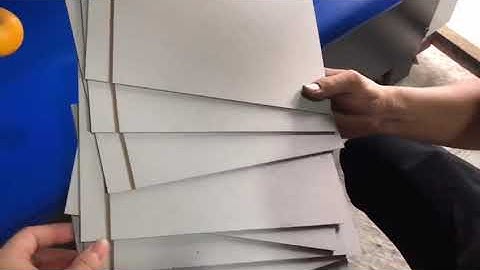 KC970 Cardboard V Grooving machine for rigid boxes, test run before shipment