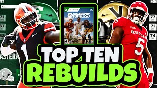 BEST Rebuilds for DYNASTY in CFB25 (featuring both POWER and SMALL Schools!)