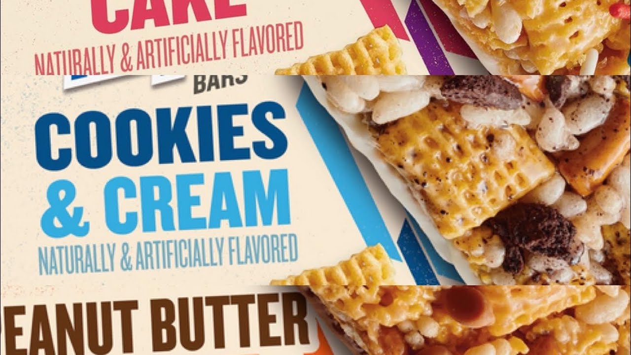 Chex Mix Bars. Birthday Cake, Cookies & Cream, PB 🍫. Bill Johnson’s