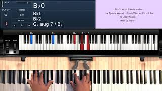 Video thumbnail of "That's What Friends Are For (by Dionne Warwick) - Piano Tutorial"