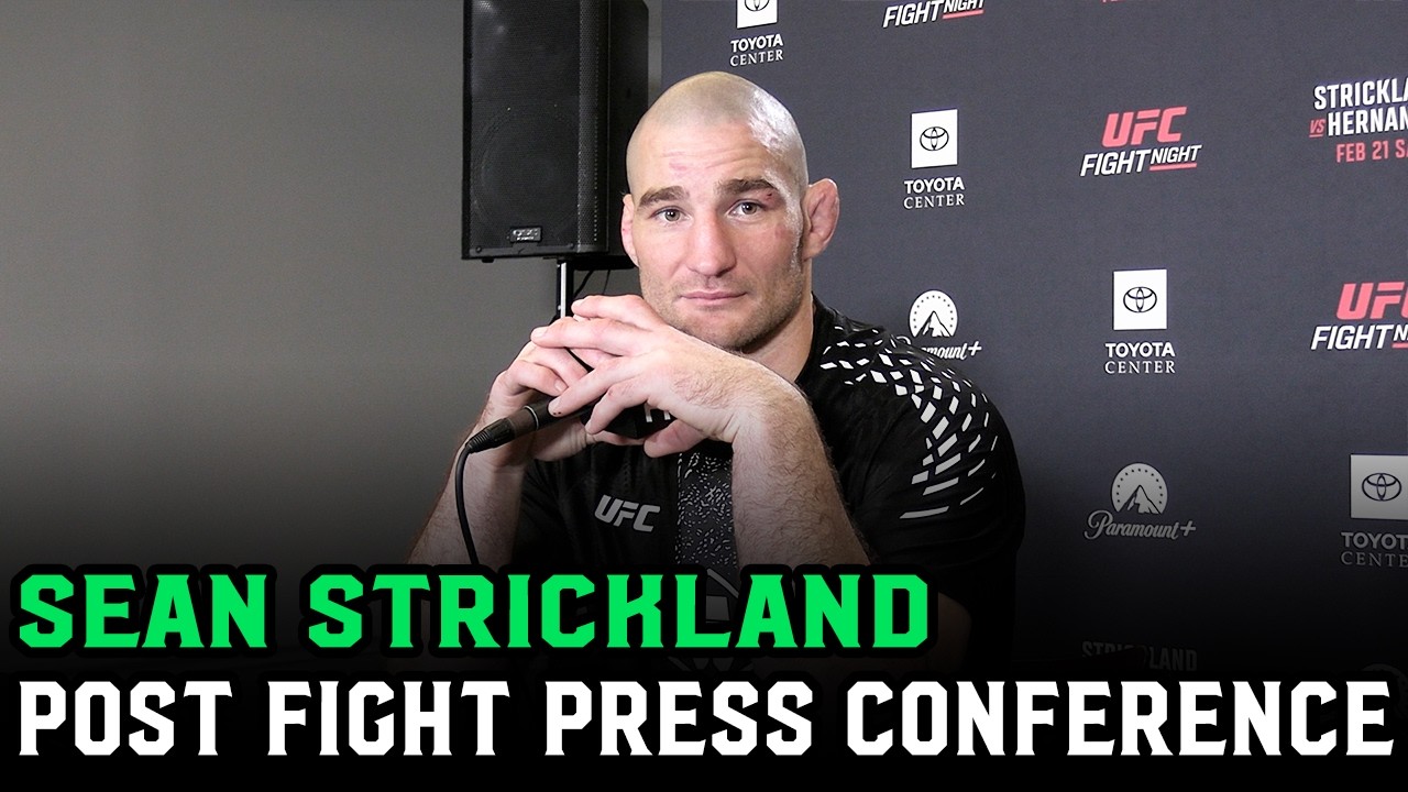 Sean Strickland roasts reporters: 