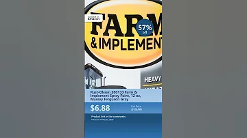 Rust Oleum 280133 Farm Implement Spray Paint 12 Oz Massey Ferguson Gray 