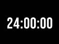 24 Hours Countdown Timer With Alarm ⏰ | Black Screen | No Music