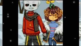 Flowerfell sans x flowerfell frisk ♡