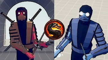 SCORPION VS SUB ZERO | Mortal Kombat | Totally Accurate Battle Simulator