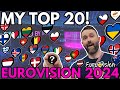  my eurovision 2024 top 20 