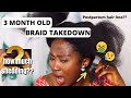 How To Safely Remove BOX Braids + Matted Hair/Knots + Detangling