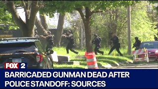 Detroit barricaded gunman situation ends with suspect dead