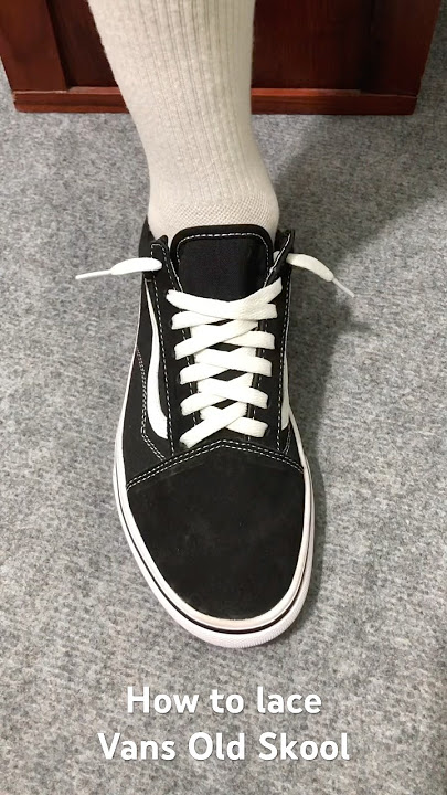 How to lace Vans Old Skool#sneakers #vansoldskool #shoes