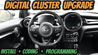Mini Cooper F56 Digital Cluster Upgrade Install // Coding & Programing