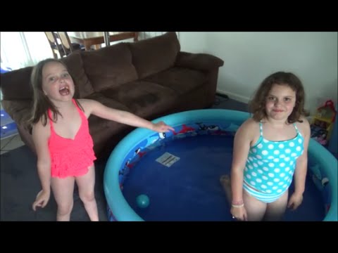 2 Swimming Pools In Our House! "Victoria & Annabelle Toy Freaks"