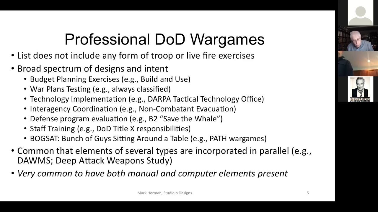 The Intersection of Professional and Commercial Wargaming by Mark Herman (GUWS)
