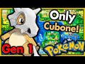 Can I Beat Pokemon Red with ONLY CUBONE? 🔴 Pokemon Challenges ► NO ITEMS IN BATTLE