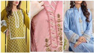 Simple DECENT FASHION Formal Wear Dresses Designing Detailing #2