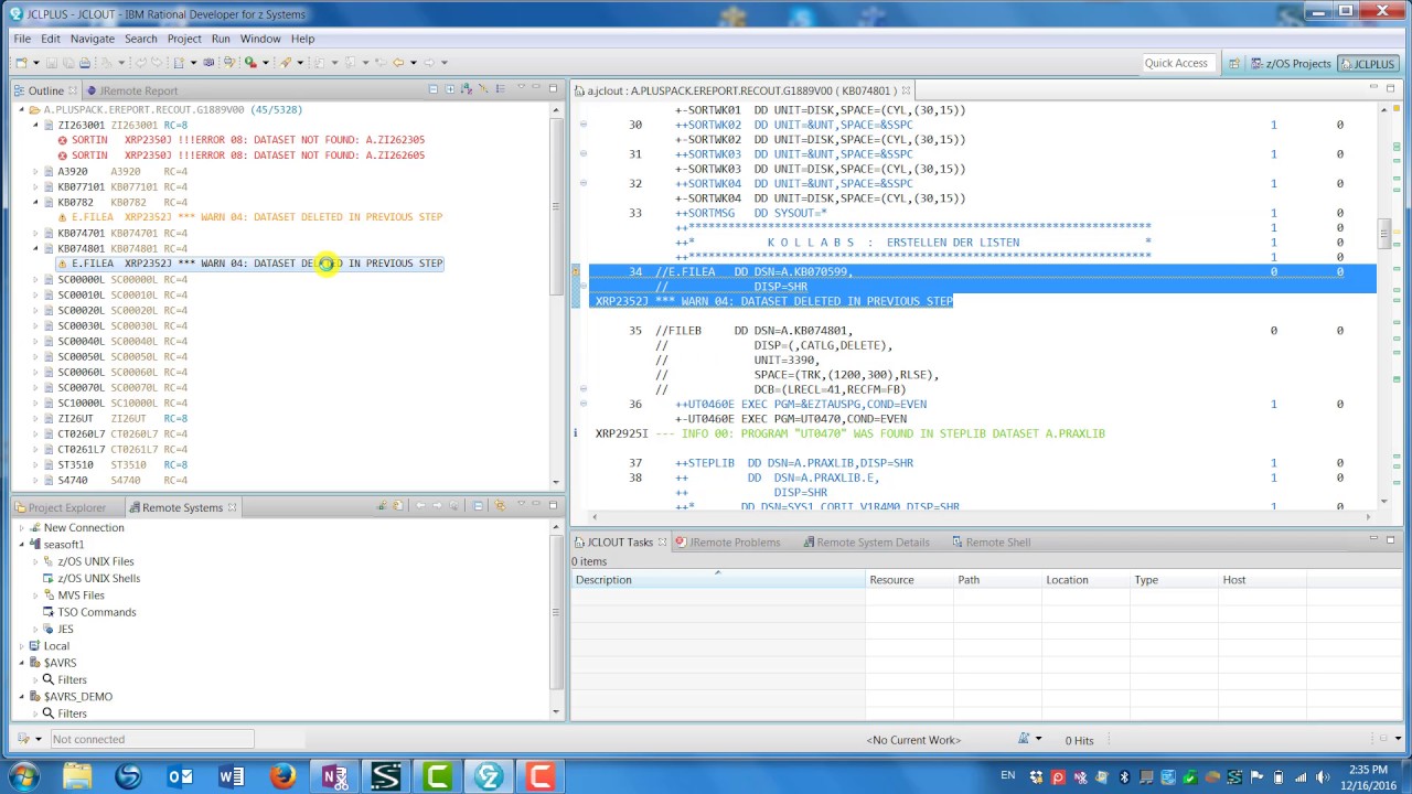 JCLPlus Plug-In for IBM IDz (Rdz) - brjobs feature - YouTube