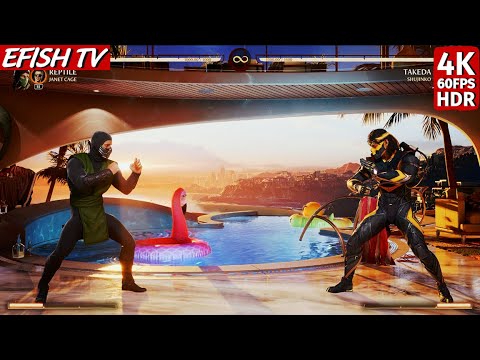 MK95 Reptile vs Takeda (Hardest AI) - Mortal Kombat 1