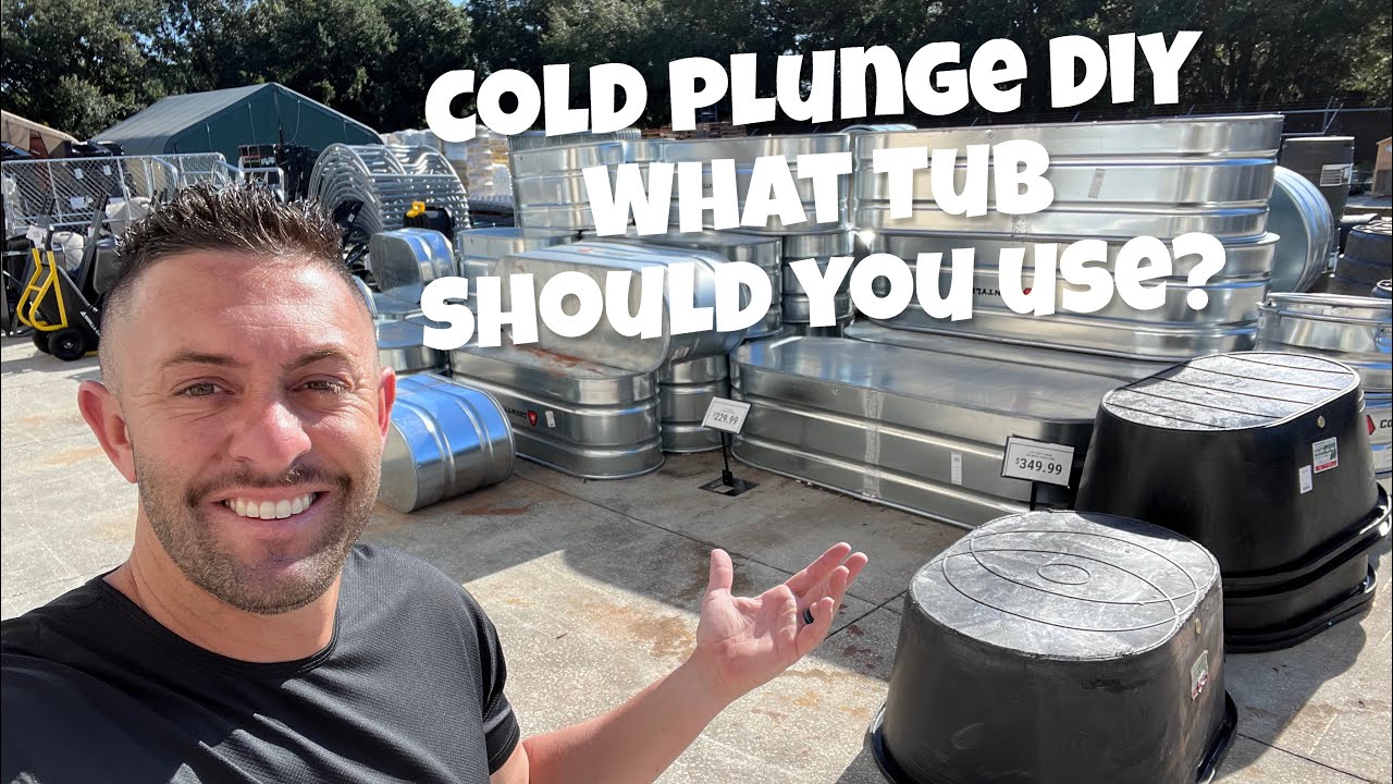 Cold Plunge DIY - What Tub/Material Should You Use? 