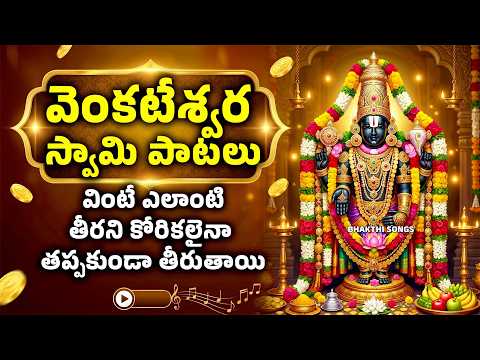వెంకటేశ్వర స్వామి పాటలు వింటే ఎలాంటి తీరని కోరికలైనా తప్పకుండా తీరుతాయి | Venkateshwara Swamy Songs