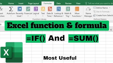 All IF() and SUM() Functions & Formulas in Excel I IF, IFS, SUM, SUMIF, SUNIFS, SUMPRODUCT, SUMSQ I
