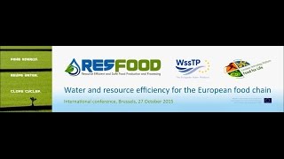 Water and resource efficiency for the European food chain