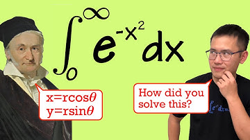 The Gaussian Integral! Integral of e^(-x^2) from 0 to infinity via polar coordinates