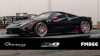 The famous giovanna wheels ferrari 458 "aperta" with custom gfg forged
fm-866. see full article at www.giovannawheels.com