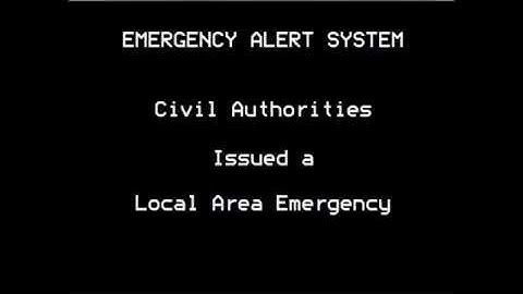 EAS local area emergency