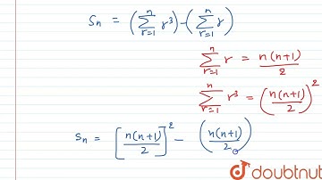 Find the sum of n terms of the series whose nth term is: n(n-1)(n+1) | 12 | SPECIAL SERIES - FOR...