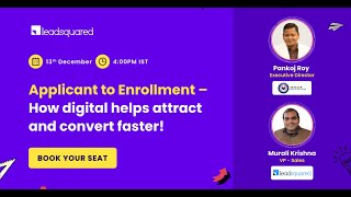 [Webinar] Applicant to Enrollment: How Digital Helps Attract and Convert Faster || Education Week ||