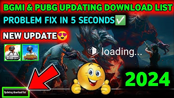 Updating Download list problem Pubg mobile & bgmi 2023 | bgmi updating download list problem