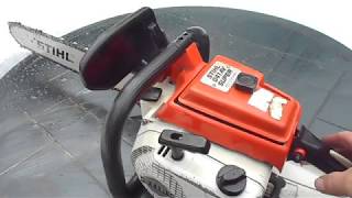 Stihl 041AV Super Electronic Quickstop Test Run