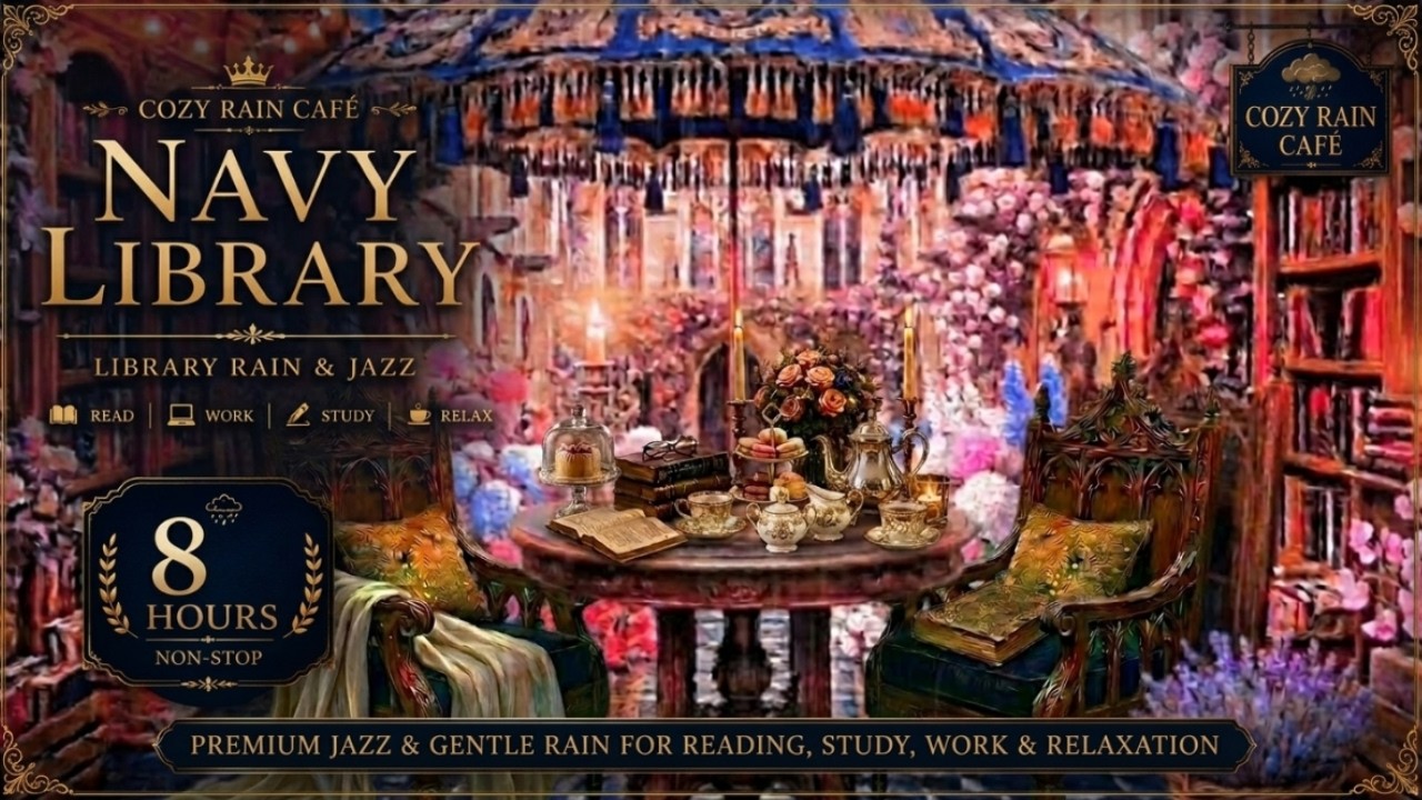 Watch Navy Library Garden ☔ 8 Hours of Luxury Jazz & Gentle Rain for Reading, Study & Deep Focus on YouTube Watch Navy Library Garden ☔ 8 Hours of Luxury Jazz & Gentle Rain for Reading, Study & Deep Focus on YouTube