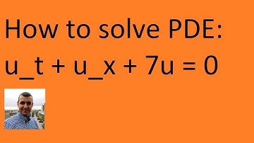 Solve PDE via an integrating factor