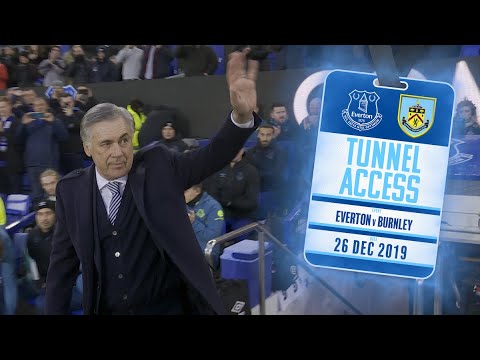 GOODISON ERUPTS ON ANCELOTTI'S WINNING START | TUNNEL ACCESS: EVERTON V BURNLEY