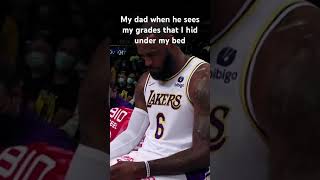 My dad when he sees my grades that I hid under my bed @GDsHighlights #memefunny #lakers