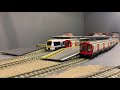 Harefield london underground model railway - Trains running