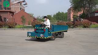 2.5 Ton Steering Wheel Battery Transport Trolley, Electric Warehouse Fence Design Handling Cart