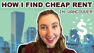 How to Find CHEAP RENT in Vancouver & Beyond