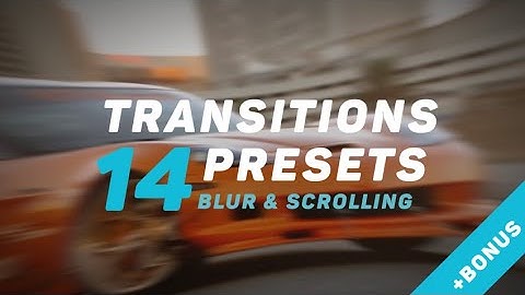 Transitions v.2 Premiere Pro Presets
