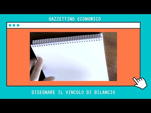 Disegnare il vincolo di bilancio - [Microeconomia] [Teoria del consumatore]