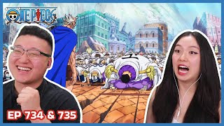 ADMIRAL FUJITORA APOLOGIZES TO THE NATION| One Piece Episode 734 & 735 Couples Reaction & Discussion