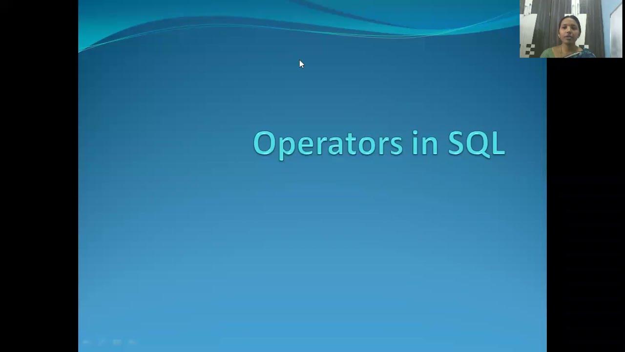 lect-23 || part-01,Operators in sql || arithmetic,relational ...