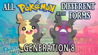 All Pokémon Different Forms - Generation 8