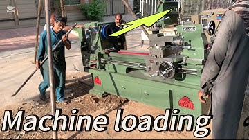 How to load 8 ft lathe amazing technique hi class lathe machine #technology #hardwork #viralvideo 
