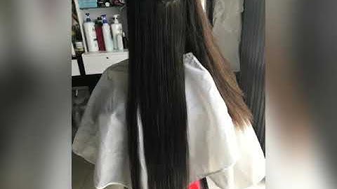 Cắt tóc dài thay đổi cho em gái .