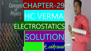 HC VERMA SOLUTION ELECTROSTATICS CHAPTER-29 QUESTION 31-35 // 12TH PHYSICS // JEE/NEET // K.VIKRANT